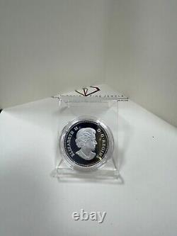 1 Oz Silver Coin 2015 $20 Canada Black-Eyed Susan with Swarovski Crystal Dew Drops