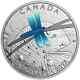 1 Oz Silver Coin 2017 Canada $20 Nature's Adornments 3d Iridescent Dragonfly