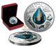 1 Oz Silver Coin 2017 $20 Canadian Underwater Life 3d Walrus Water Droplet