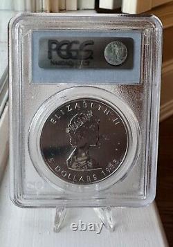 1988 $5 Canadian Silver Maple Leaf PCGS MS-67 First Year of Issue