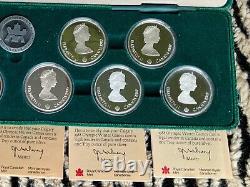 1988 Calgary Canada Winter Olympics 10 Troy oz $20 Coin. 925 Silver Proof COA