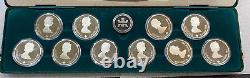 1988 OLYMPIC WINTER GAMES Calgary Silver 10 Coin Proof Set Royal Canadian Mint A