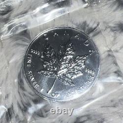 1997 Canada $5 Dollars Maple Leaf. 999 Silver 1 oz Key Date