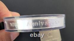1998 Canada Maple Leaf 10 oz. 999 Silver 10th Anniversary with Box & Sterling COA