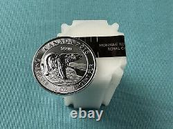 20 Pc Roll 1/2 oz Silver Canada 2018 Polar Bear Uncirculated Coins Mint Sealed