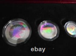 2003 Canada. 9999 Fine Silver Maple Leaf Hologram 5 Coin Set withCOA