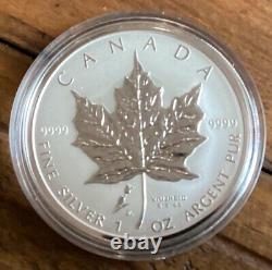 2005 Tulip Privy $5 Silver Maple Leaf. 999 Netherlands Rare 3500 Mintage