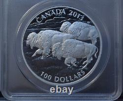 2013 $100 Canada Bison Anacs Sp70 1 Oz. 999 Silver Uncirculated Silver Coin