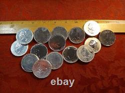 2013 Canada 1 1/2 Ounce. 9999 Silver Coin Lot 8 Dollar QE II (22.5 Ounces)