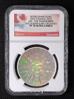 2014 CANADA $20 Interconnections AIR THUNDERBIRD SILVER COIN NGC PF70 UC