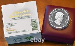 2014- Canada $20 Autumn Falls 1 oz. Silver proof coin with color and all OMP