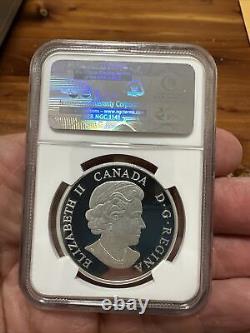 2014 Canada $20 Woolly Mammoth. 9999 Fine Silver Bullion NGC PF70 Early Releases