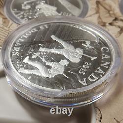 2014 Exploring Canada Silver 10-coin Set with Box and MOST COAs #43586H