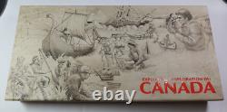 2014 Exploring Canada Silver 10-coin Set with Box and MOST COAs #43586H