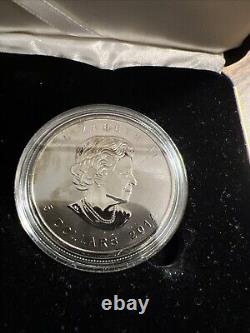 2014 FIRE MAPLE Colorized 1oz Canada Silver Maple Leaf no. 357 Of 500- FREE SHIP