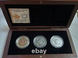 2015 $25 Fine Silver 3-set Royal Canadian Mint