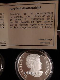 2015 $25 Fine Silver 3-set Royal Canadian Mint