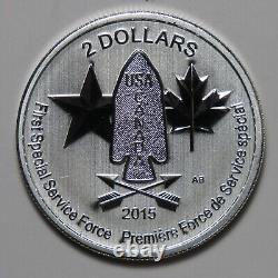 2015 Canada $2 Devil's Brigade Special Force 1/2 oz. 999 Silver Tube of 20