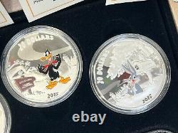 2015 Canada $20 Fine Silver Warner Looney Tunes 4 Coin Set With Watch Royal Mint