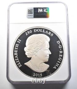 2015 Canada 250 Dollars Silver Maple Leaf Forever Hologram PF69 UCAM NGC 4327