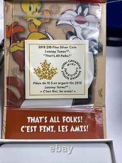 2015 Canada Looney Tunes (8) Coin Silver Set WithOGP & COA Item 6713