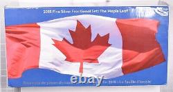 2015 The Maple Leaf 5 Coin Silver Fractional Set With Box & COA