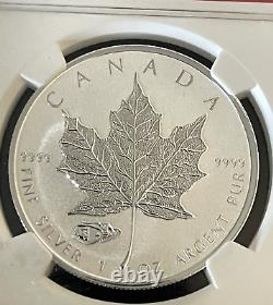 2016 1 oz Canadian Maple Leaf WW1 Mark-V Tank Privy FDOI PF69