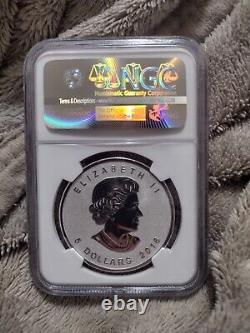 2016 CANADA $5 Silver Maple Leaf. 9999 Bigfoot Privy NGC PF70 First Day Of Issue