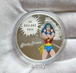 2016 Canada $20 3x 1oz DC Comics Superman, Batman, Wonder Woman 3 Coin Set