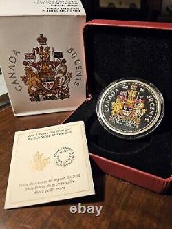 2016 Canada 5 Oz Silver Big Coin Series 50-Cent Coin. Striking & Magnificent