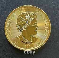 2017 Canadian Gold Maple Leaf 1.5ozt. $150 Super Leaf, Low Mintage, Rare Coin