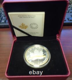 2018 Royal Canadian Mint $10.9999 Fine Silver 30 Year Maple Leaf 2 ounce