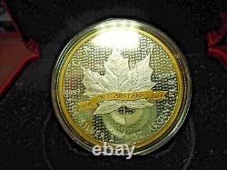 2018 Royal Canadian Mint $10.9999 Fine Silver 30 Year Maple Leaf 2 ounce