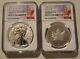 2019 American Silver Eagle & Canadian Maple Ngc Pf70 Pride Of Two Nations
