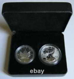 2019 PRIDE OF TWO NATIONS Rare Canada Set SILVER 2-COIN SET Mintage 10K Only