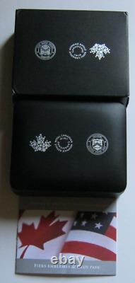 2019 PRIDE OF TWO NATIONS Rare Canada Set SILVER 2-COIN SET Mintage 10K Only