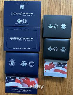 2019 PRIDE of Two NATIONS LIMITED EDITION TWO-COIN SET Canada & US Release OGP