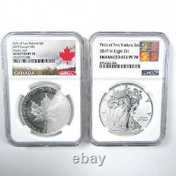 2019 Pride of Two Nations Two-Coin Silver Set PF 70 NGC SKUCPC6876