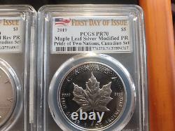 2019 RCM Pride of Two Nations 2-Coin Set PR-70 PCGS FDOI Label Canadian Set