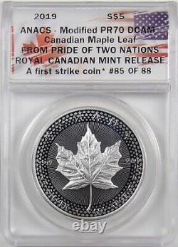 2019 W Pride Nations Silver Eagle Maple Reverse Set ANACS PF70 RCM CANADA SET