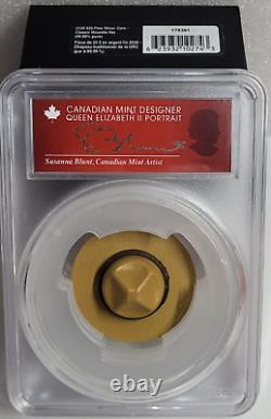 2020 $25 Canada 1.5oz Silver Mountie Hat Gilt Ag Matte PCGS MS70 Blunt Signature