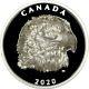 2020 $25 Canada Proud Bald Eagle High Relief. 9999 Fine Silver Box & Coa