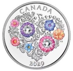 2020 Canada $3 CELEBRATION OF LOVE 7.96 Grams Of. 9999 Pure Silver Coin