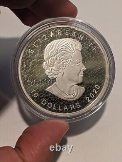 2020 Pulsating Royal Canadian Mint Maple Leaf 2oz. 9999 Silver Coin with COA