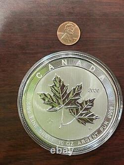 2020 Silver Canada $50 Maple Leaf 10 Oz Coin