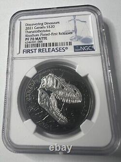 2021 Canada $20 Thanatotheristes Reaper Of Death NGC PF70 Matte Rhodium FIRST