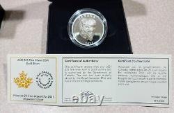 2021 EHR Canadian $25 BISON 1oz Silver Coin. #4918 of 5000 withOGP