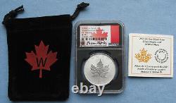 2021 W Canada $5 1oz Silver Maple Leaf NGC SP 70 First Rel. Taylor with pouch, COA