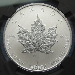 2021 W Canada $5 1oz Silver Maple Leaf NGC SP 70 First Rel. Taylor with pouch, COA