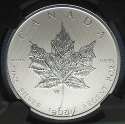 2021 W Canada $5 1oz Silver Maple Leaf NGC SP 70 First Rel. Taylor with pouch, COA